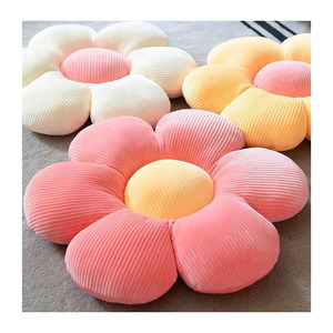 En peluche Six pétale fleur coussin tournesol oreiller <span class=keywords><strong>baie</strong></span> vitrée rose fleur assis chambre siège oreiller Girly chambre décor - Product Image 1