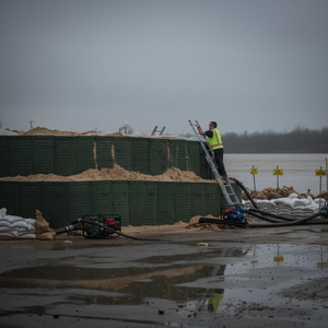 Fournitures professionnelles : Sacs de sable de protection en fil galvanisé de 4 mm et 5 mm, Gabions métalliques soudés pour la lutte contre les inondations, technique de <span class=keywords><strong>gabion</strong></span> soudé - Product Image 6