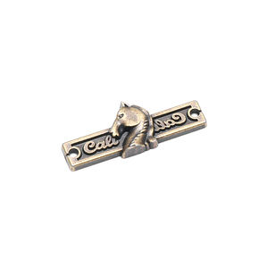 علامة معدنية مخصصة للحقائب، شعار مستطيل من سبائك الألومنيوم للخياطة على الملابس والحقائب والقبعات والجينز - Product Image 4