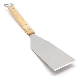 Spatule de barbecue personnalisée en acier inoxydable avec manche en bois, résistante à la chaleur, pour retourner les aliments et les steaks sur plaque de cuisson - Product Image 4