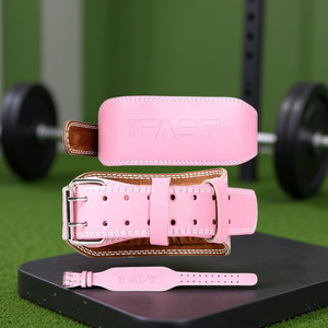 Ceinture de musculation en cuir IFAST, 4 pouces, avec support lombaire rembourré pour hommes et femmes, entraînement croisé et musculation - Product Image 2