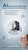 Mesin Analisis Kulit 3D Portabel Terbaru, Pemindai Wajah Cerdas AI, Analisa Kulit dengan 3 Kamera, Manajemen Produk