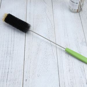 U-Shaped Nylon Glassware <b>Cleaning</b> <b>Brush</b> with Plastic Handle and Bendable Design Portable Wine Bottle Bristle <b>Brush</b> Lengthened - Product Image 3
