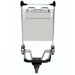 Carro de equipaje de aeropuerto de acero inoxidable con tres ruedas Carro de carro de aeropuerto - Product Image 3