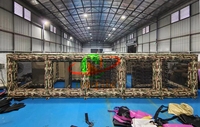 Parcours d'obstacles géant gonflable extérieur, labyrinthe, jeu de labyrinthe, matériau PVC, certifié CE, pour usage commercial, adultes et enfants