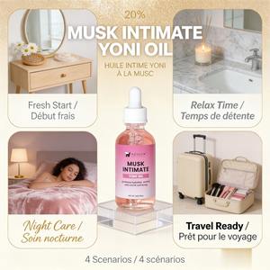 Aceite Íntimo Musk para la Zona V, Hidratación Vaginal, Confort, Lavado Íntimo y Bienestar General, Ligero, Absorbe Rápidamente, Deja la Piel Suave - Product Image 4