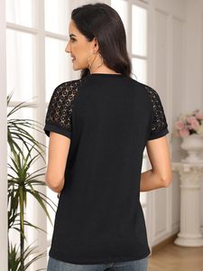 Tops de verano para mujer Camisas de primavera Trajes de vacaciones de moda Camisetas de negocios de manga corta Blusas casuales de moda - Product Image 3