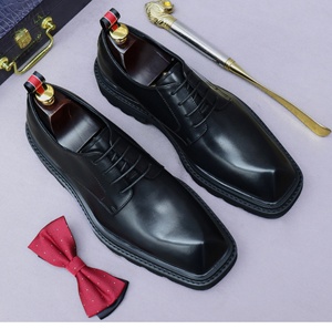 Zapatos Formales de Negocios para Hombre, de Piel Genuina con Diseño Floral, Impermeables, Ligeros, de Caña Alta, con Punta Puntiaguda, Hebilla Británica y Antideslizantes - Product Image 5