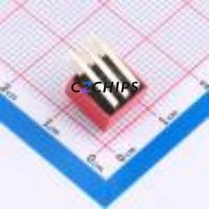 2.54-3P 90°CJ-H DIP Switch Through hole Component (THT) Switch Flat Toggle, Raised Type Single Pole Single Throw 3 PC Pin - Product Image 2