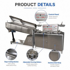 Ligne de production de petites boules de bonbons durs en forme de mini-boule, <span class=keywords><strong>machine</strong></span> <span class=keywords><strong>à</strong></span> rouleaux par lots - Product Image 3