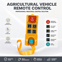 Control Remoto Inalámbrico Industrial LCC QA600 con Sistema de 4 Botones a Prueba de Agua para Camión Bomba de Concreto