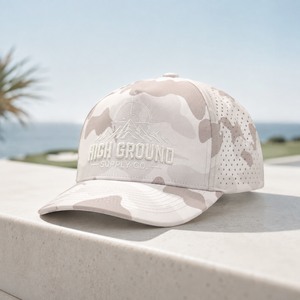 Casquette de golf 5 panneaux avec logo personnalisé brodé, en cuir silicone de haute qualité, faible MOQ, sangle réglable, respirante, pour hommes - Product Image 4