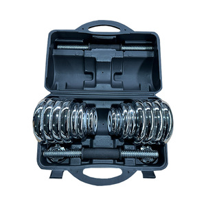 Set di <span class=keywords><strong>manubri</strong></span> regolabili pesi 10-50 <span class=keywords><strong>KG</strong></span> Set manubrio manubrio <span class=keywords><strong>3</strong></span> in 1 acciaio <span class=keywords><strong>manubri</strong></span> coppia con biella - Product Image 6