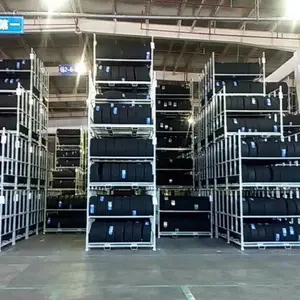 Warehouse Management Collapsible Stacking Pallet Storage Warehouse Tire Rack