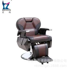 Chaise de barbier Hongzi, hydraulique, inclinable, rotation à 360 degrés, hauteur réglable, usage commercial - Product Image 2