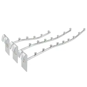 Groothandel Winkel Supermarkt Retail Opknoping Metalen Slatwall Display Pegboard Plank Rack Haken Display Hangers Accessoires