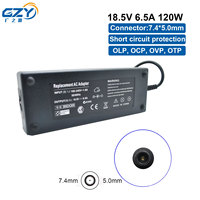 Adaptateur d'alimentation pour ordinateur portable 120W 18.5V 6.5A, chargeur 7.4*5.0mm pour h HDX HDX18 AC PD3.0 QC4.0, chargeur portable