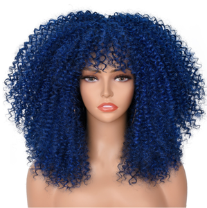Bán Buôn Afro Kinky Xoăn Tóc Giả Tóc Giả Tóc Tổng Hợp Sợi Ngắn Xoăn Phụ Nữ Đen 12 Đàn Hồi Ren Vanessa Tóc Giả Ngắn <span class=keywords><strong>Cali</strong></span> Cát Afro - Product Image 6