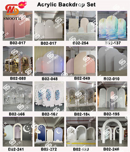 SMOOTH Outdoor Welcome Entrance <b>Backdrop</b> White PVC <b>Stand</b> <b>Backdrop</b> Arch Wedding <b>Backdrop</b> Panel - Product Image 4