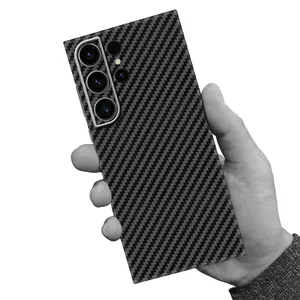 Koolstofvezel Magnetische Mobiele Telefoon Case S23 Ultra Case Carbon Fiber Voor Samsung Galaxy S23 Ultra Carbon Fiber Case