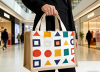 Nouvelle Tendance 2026 : Sac à Main Personnalisable en Coton et Lin, Doux et Portable, Petite Taille, Idéal pour le Shopping – Meilleure Vente