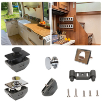 Verrou de tiroir à bouton-poussoir sans clé pour camping-car, caravane, fourgon aménagé