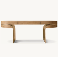 Nuevo diseño Muebles de oficina de madera Escritorios de computadora para el hogar Escritorios de oficina de madera de roble