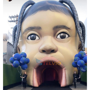 Tenda gonfiabile a forma di testa del bambino <span class=keywords><strong>Astroworld</strong></span> a forma di tenda Tunnel con decorazione d'ingresso per eventi giganteschi di Halloween - Product Image 2