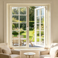 Ventana Abatible de Aluminio con Vidrio Templado HUACAI, Doble Acristalamiento, Moderna, para Apartamentos Residenciales