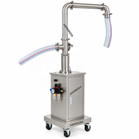 Pompe de transfert de sauce pneumatique en acier inoxydable, machine d'alimentation directe usine pour la production de confiture, sirop, pâte et remplissage alimentaire