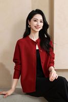 Damen Strickjacke mit Knopfleiste Langarm Elegante Lässige Damen Basis-Strickpullover Oberbekleidung Winter-Cardigan für Frauen