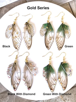 CYNYA ailes de papillon personnalisées boucles d'oreilles faites à la main aile de fée enchantée fête des mères bijoux boucles d'oreilles papillon boucles d'oreilles pendantes