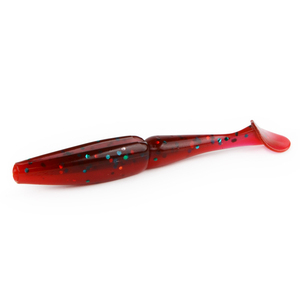 Señuelos de Pesca de Plástico Suave de Doble Color Crazy Shiner T-Tail Swimbait de 7/9/11/13 cm para Pescar Lubina y Skimar - Product Image 5