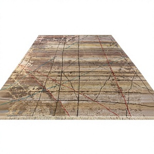 Tapis de luxe en mélange de laine et de soie, tapis persan artisanal pour salon, chambre et intérieurs d'hôtel - Product Image 1
