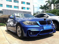Bumper depan Aksesori otomatis untuk BMW 3 SERIES E90 2009-2012 ditingkatkan ke M4 Kit bodi gaya jaring semua