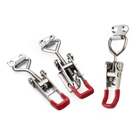 TANJA 4001B Fermoir à boucle en acier inoxydable, mécanisme de verrouillage à pression pour boîte en acier inoxydable, verrou à ressort pour boîte à outils, verrou à cordon