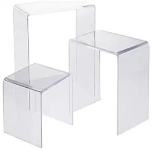 Factory supply various u shaped perspex display rack clear lucite show stand