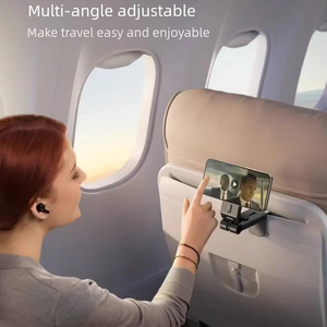 Multi Angle 360° Rotation Magnetic <b>Phone</b> Clip Mount for Airplane Tray <b>Desk</b> Table - Product Image 5