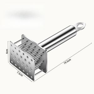 Agujas afiladas de acero inoxidable para ablandar carne, herramienta pequeña de metal para picar y ablandar carne de res, pollo y cerdo. - Product Image 6
