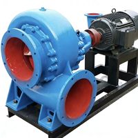 Pompe centrifuge haute capacité 7,5 CV série HW en fonte pour l'irrigation et le drainage des grandes surfaces agricoles