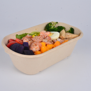Senang02 Boîte à <span class=keywords><strong>emporter</strong></span> en pulpe de canne à sucre pour hamburger, avec couvercle, idéale pour les <span class=keywords><strong>repas</strong></span> et l'expédition - Product Image 6
