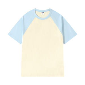 Camiseta de Béisbol de Algodón <span class=keywords><strong>para</strong></span> Hombre con Logotipo Personalizado, Bordado, Estampado en Caliente, Manga Corta, Cuello Redondo, Estilo Casual, Raglán - Product Image 3