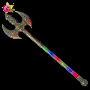 Prodotto di Tendenza 2026: Giocattolo per Bambini Ascia Medievale Luminosa in Plastica, Giocattolo LED Decorativo per Feste di Halloween e Cosplay - Product Image 4