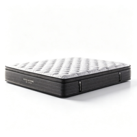 Luxuriöse Dreieckige Orthopädische Atmungsaktive Gel-Memory-Foam & Latex Queen-Matratze mit Gestricktem Bezug 32cm Dicke