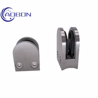 Balustrade Escalier Raling Support Connecteur Miroir Verre Satiné à Tuyau En Acier Inoxydable Matériel Pince Porte-Verre Pince
