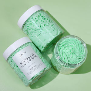 Exfoliante Corporal Natural Batido de 250ml con Menta y Lima, Jabón Exfoliante con Manteca de Karité y Aceite de Jojoba, Marca Privada OEM - Product Image 4