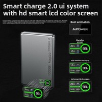 Cargador Portátil Inalámbrico Ultrafino Magnético de Aleación con Certificación 3C, Batería de Polímero de Litio, Carga Súper Rápida de 20W