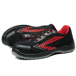 Vendita calda all'aperto della caviglia bassa degli uomini su ordinazione della fabbrica Sneakers sportive nere scarpe di sicurezza della punta in acciaio per le fatiche - Product Image 3