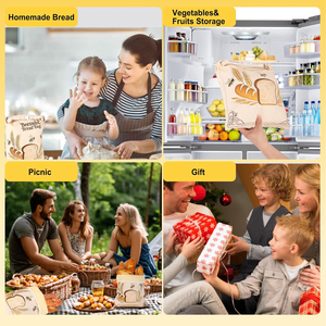 Confezione da 2 sacchetti riutilizzabili in cera d'api per pane fatto in casa, lievitazione naturale, sacchetti di conservazione in cera d'api naturale a prova di umidità, mantiene il pane fresco più a lungo - Product Image 4