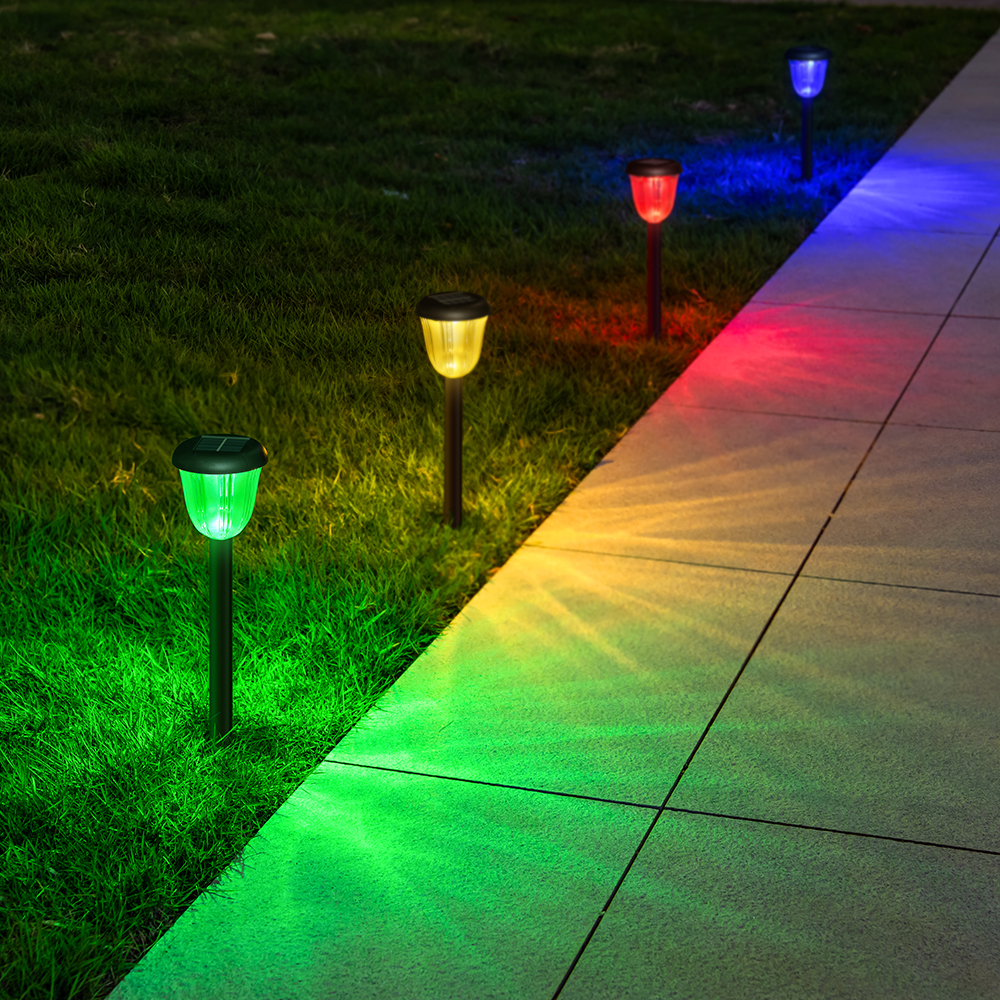 Outdoor Waterproof Ip65 Led Garden Bollard Light for Landscape Yard Pathway Garden Lawn Lights RGB 3000K